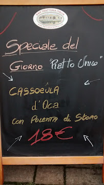 Bar Trattoria Italia à Bernate Ticino menu