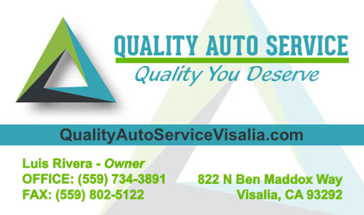 Quality Auto Service in Visalia, California