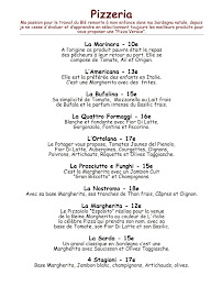 Menu / carte de LO SCHIAFFO Restaurant/Pizzeria à Ajaccio