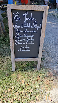 Menu du Le Jardin - Glaces artisanales du Périgord à Saint-Léon-sur-Vézère