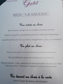 Restaurant français Le Galet à Bretignolles-sur-Mer - menu / carte