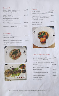 ASIA FUSION Restaurant à Thonon-les-Bains menu