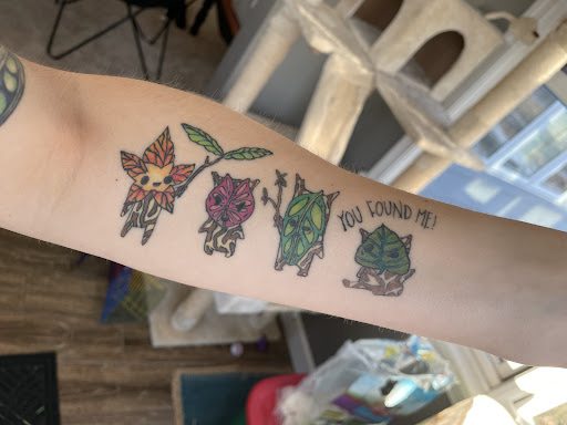 Explore palm size tattoos ideas, creative tattoo ideas in Fort Wayne, available at FullBloom Tattoos