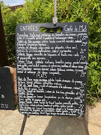 Menu / carte de La Siesta à Conca