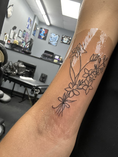 Explore tattoo ring ideas, creative tattoo ideas in Conway, available at Saint Voodoo Tattoo