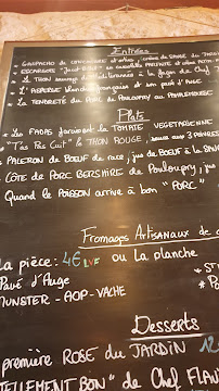 Le Petit Commines à Paris menu