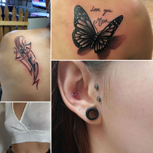 Explore ice hockey tattoo ideas, creative tattoo ideas in Elko, available at Tom Custom Tattoos and Body Piercing Studio