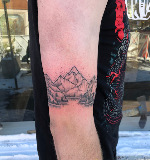 Explore deer hunting tattoo ideas, creative tattoo ideas in Golden, available at Allegoric Art