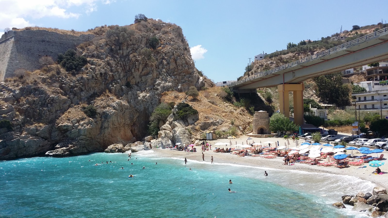 Photo of Paralia Paleokastro with black sand & pebble surface