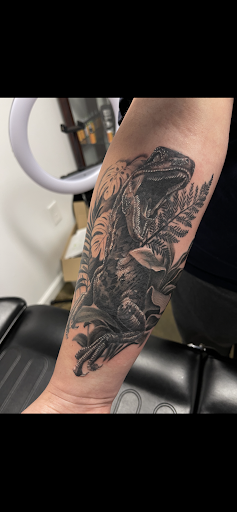 Explore full back tattoo ideas for men, creative tattoo ideas in Roanoke, available at Valkyrie Tattoo Studio