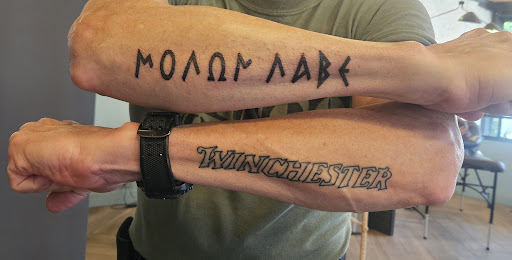 Explore kpop tattoo ideas, creative tattoo ideas in Covington, available at Mothers Tattoo