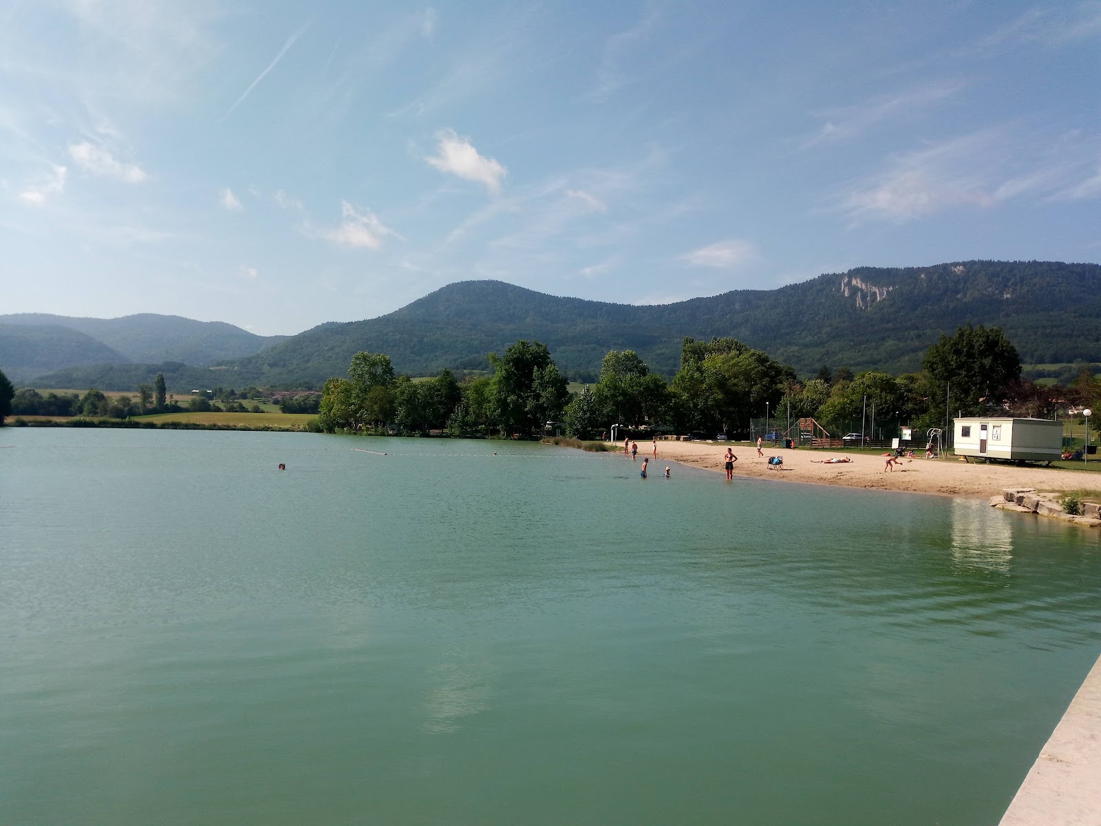 Foto von Plage Puivert mit eine gerade küstenlinie
