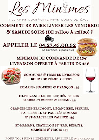 Menu / carte de Les Minimes - Restaurant à Bourg-de-Péage