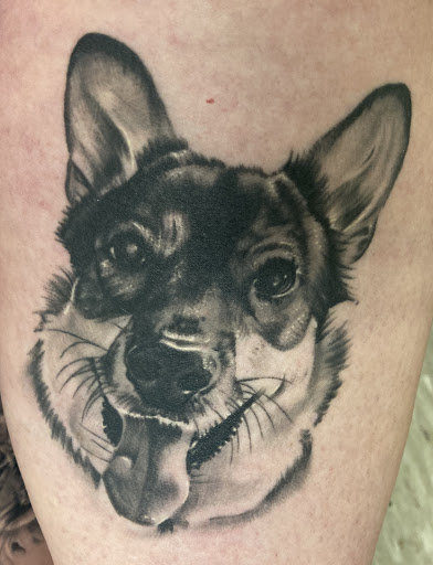 Explore men's dark tattoo ideas, creative tattoo ideas in Seekonk, available at Tangent Tattoo Co.