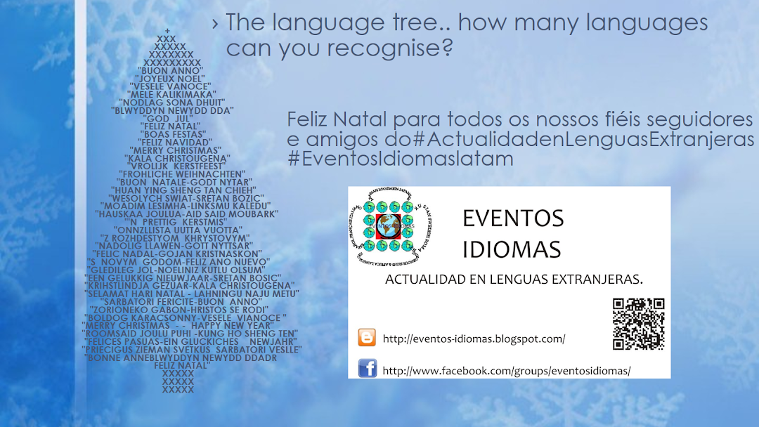 EVENTOS IDIOMAS - ACTUALIDAD EN LENGUAS EXTRANJERAS