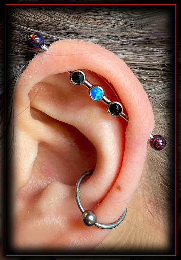 Explore black lab tattoo ideas, creative tattoo ideas in Fremont, available at Eternal Tattoo And Body Piercing
