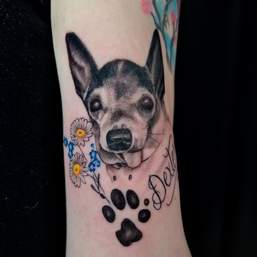 Explore disturbed tattoo ideas, creative tattoo ideas in Marietta, available at Sink or Swim Studio and Gallery