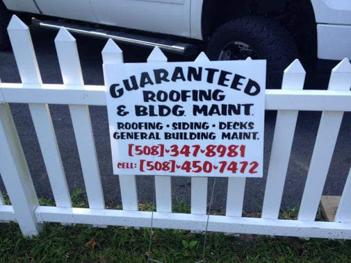 Roofing Contractor «Guaranteed Building Maintenance Co.», reviews and photos, 20 Ponton St, Sturbridge, MA 01566, USA