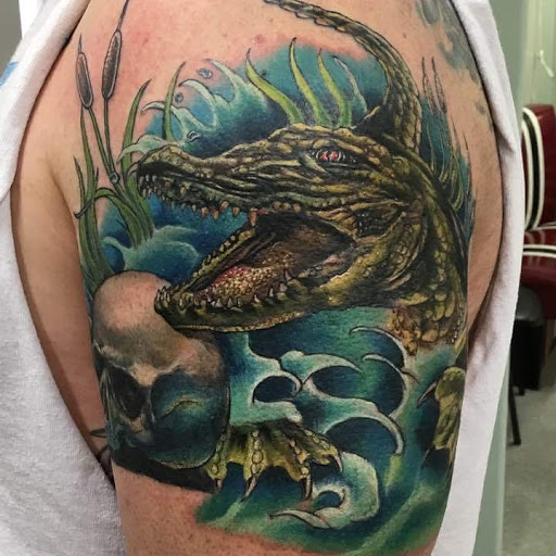 Explore gojo tattoo ideas, creative tattoo ideas in Easley, available at Amber Island Tattoo