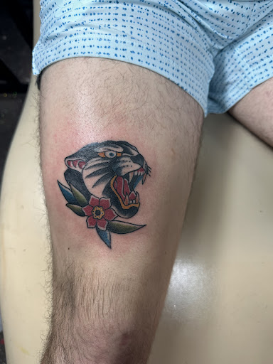 Explore flamingo tattoo ideas, creative tattoo ideas in Inman, available at The Tat Cave