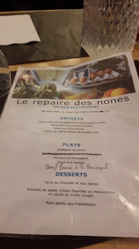 Restaurant Le Repaire des Nones à Caen (la carte)