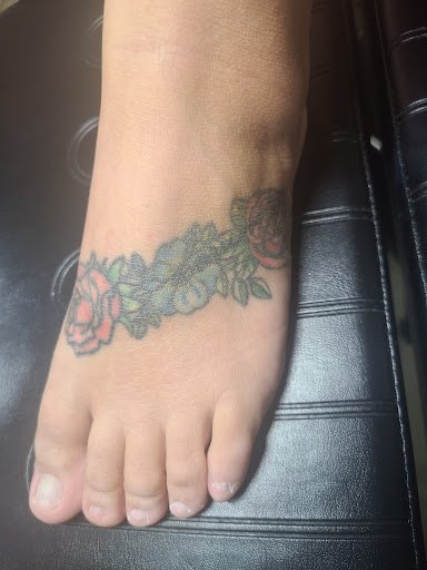 Explore mens neck tattoos ideas, creative tattoo ideas in Meadville, available at Lucky Lucys Tattoo and Art Studio