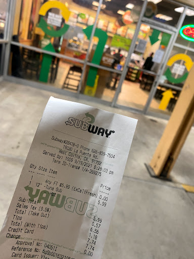 Restaurant «SUBWAY®Restaurants», reviews and photos, 19030 La Puente Rd, West Covina, CA 91792, USA