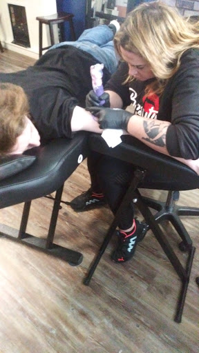 Explore courage the cowardly dog tattoo ideas, creative tattoo ideas in Scottsboro, available at 5 Points Tattoo
