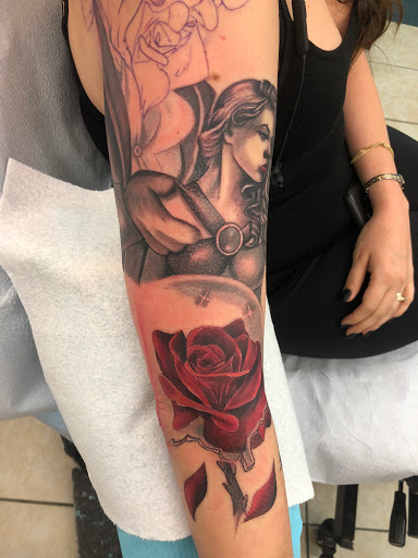 Explore praying mantis tattoo ideas, creative tattoo ideas in Harrisonburg, available at Dreamland Tattoo