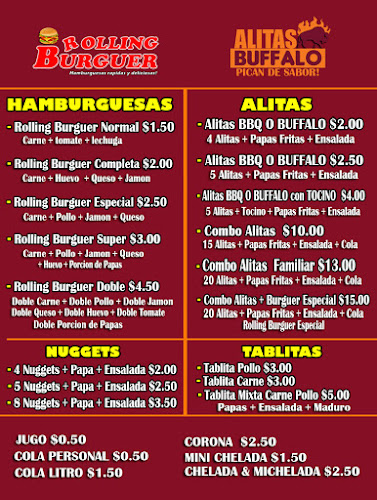 ALITAS BUFFALO HAMBURGUESAS - Hamburguesería