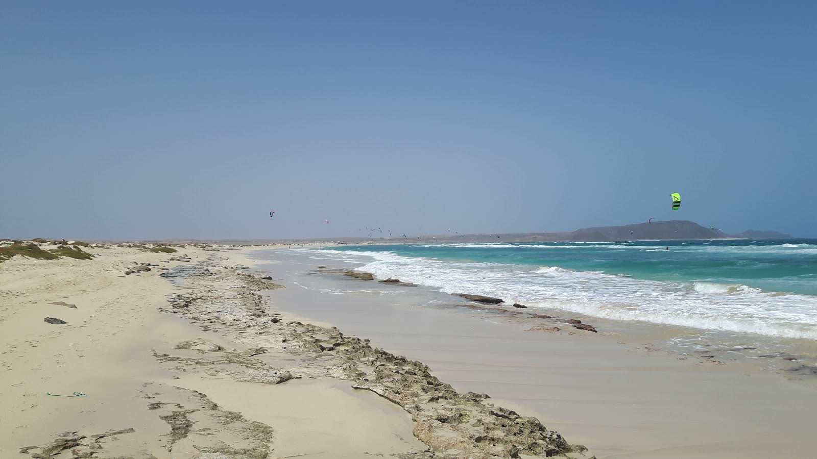 Foto van Kite Beach - Sal Cape Verde met gemiddeld niveau van netheid