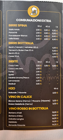 Menu du JAMM Alessandria à Alessandria