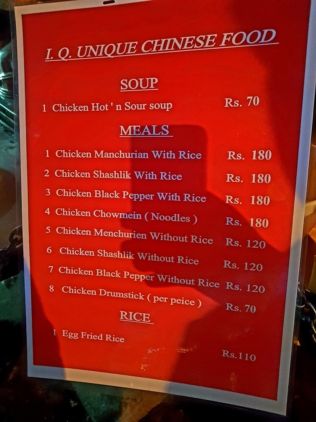 IQ Unique Chinese Food