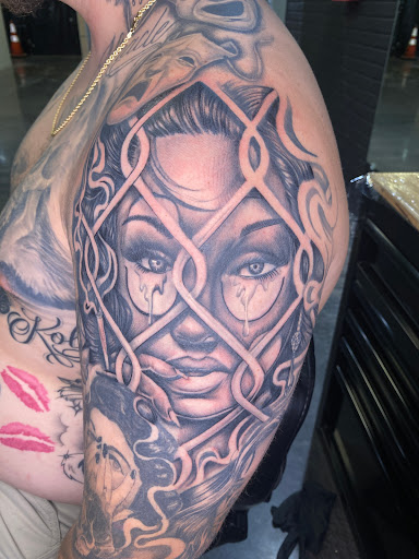 Explore bi tattoo ideas, creative tattoo ideas in San Bernardino, available at University tattoo