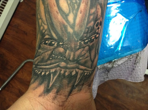 Explore d20 tattoo ideas, creative tattoo ideas in Seymour, available at American Gypsy Tattoo Corp.