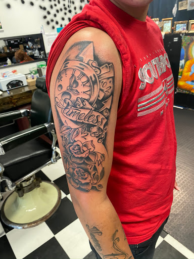 Explore gamble tattoo ideas, creative tattoo ideas in Chillicothe, available at Grimey Inc Tattoos