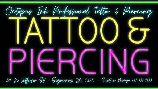Find animal neck tattoo ideas for your next unique tattoo in Sigourney at Octopus Ink Professional Tattoo & Piercing