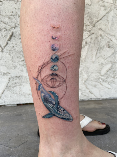 Explore man face tattoo ideas, creative tattoo ideas in Tarzana, available at Patch Tattoo Therapy