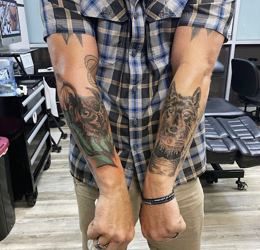 Find simple mens tattoo ideas for your next unique tattoo in New Braunfels at SHARPTOOTH TATTOOS