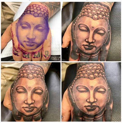 Explore hufflepuff tattoo ideas, creative tattoo ideas in Phoenix, available at GreyWash Ink Tattoo