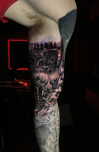 Explore m&m tattoo ideas, creative tattoo ideas in Tacoma, available at Ghostline Tattoo