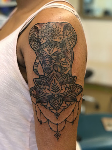 Explore aztec mayan tattoo ideas, creative tattoo ideas in Madison Heights, available at Sin on skin tattoo and piercing