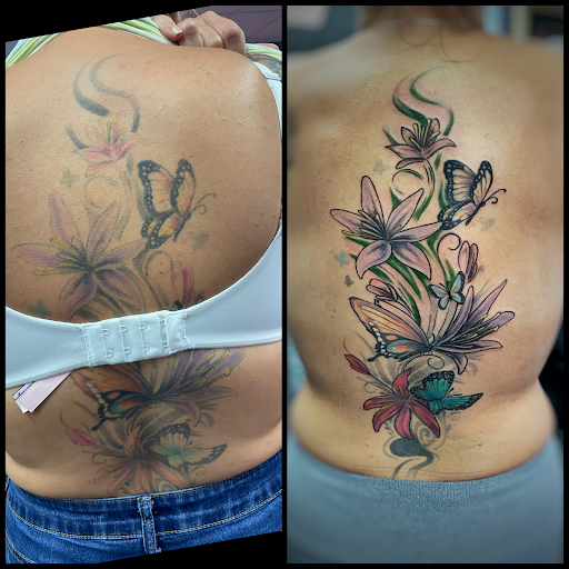 Explore lily tattoo ideas, creative tattoo ideas in North Fort Myers, available at Loyal 2 The Coil Tattoos & Body Piercings