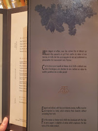 Restaurant gastronomique La Maison de la Truffe à Paris - menu / carte