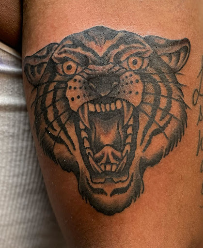 Explore cross stitch tattoo ideas, creative tattoo ideas in Bethlehem, available at Steel City Tattoo