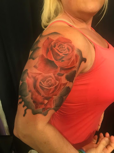 Explore tattoo ideas for mens leg, creative tattoo ideas in Amarillo, available at Music Box Body Art Studio