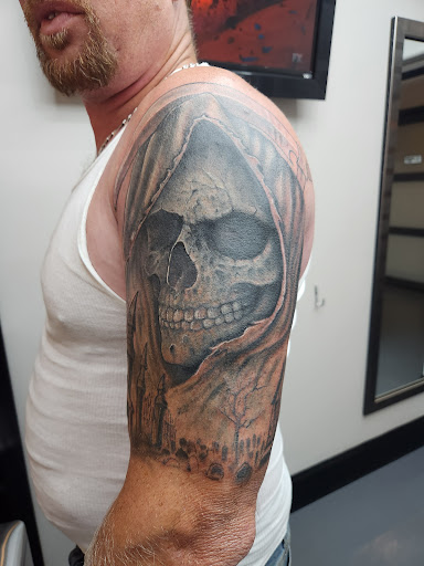 Explore sea shell tattoo ideas, creative tattoo ideas in Myrtle Beach, available at Elite Ink Tattoos of Myrtle Beach