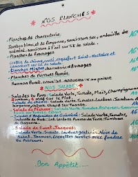 Menu / carte de Les Pêcheries de Guerlédan à Saint-Aignan