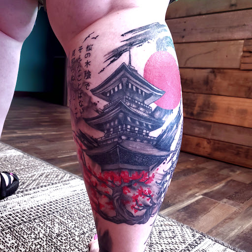 Explore concrete tattoo ideas, creative tattoo ideas in Wabash, available at Steel Rose Tattoo Studio