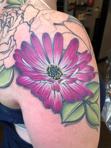 Explore sleeve tattoo ideas for females, creative tattoo ideas in Clearfield, available at Platypus Tattoo Co.